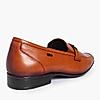 LEE COOPER TAN MENS LEATHER FORMAL SLIP-ONS