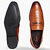 LEE COOPER TAN MENS LEATHER FORMAL SLIP-ONS