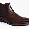 LEE COOPER BROWN MENS LEATHER BOOTS