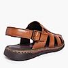 LEE COOPER TAN MENS LEATHER FISHERMAN SANDALS