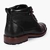 LEE COOPER BLACK MENS LEATHER BOOTS