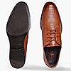 LEE COOPER TAN MENS LEATHER DERBY SHOES