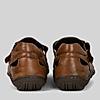 LEE COOPER TAN MENS LEATHER FISHERMAN SANDALS