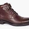 LEE COOPER BROWN MENS LEATHER BOOTS