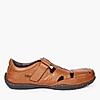 LEE COOPER TAN MENS LEATHER FISHERMAN SANDALS