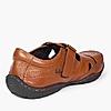 LEE COOPER TAN MENS LEATHER FISHERMAN SANDALS