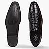 LEE COOPER BLACK MENS LEATHER DERBY SHOES