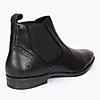 LEE COOPER BLACK MENS LEATHER BOOTS