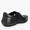 LEE COOPER BLACK MENS LEATHER FISHERMAN SANDALS