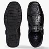 LEE COOPER BLACK MENS LEATHER FISHERMAN SANDALS