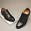 RUOSH BLACK MEN OXFORD SHOES