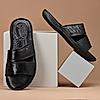 FLORSHEIM BLACK MEN FLIP FLOPS