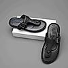 FLORSHEIM BLACK MEN OPEN FLIP FLOPS