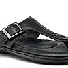 FLORSHEIM BLACK MEN OPEN FLIP FLOPS