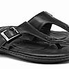 FLORSHEIM BLACK MEN OPEN FLIP FLOPS