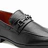 RUOSH BLACK MEN FORMAL SLIP-ON SHOES