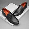 RUOSH BLACK MEN CASUAL SLIP-ON SHOES