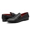 RUOSH BLACK MEN CASUAL SLIP-ON SHOES