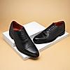 RUOSH BLACK MEN OXFORD SHOES