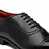 RUOSH BLACK MEN OXFORD SHOES