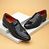 RUOSH BLACK MEN CASUAL SLIP-ON SHOES