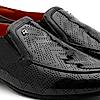 RUOSH BLACK MEN CASUAL SLIP-ON SHOES