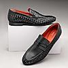 RUOSH BLACK MEN CASUAL SLIP-ON SHOES