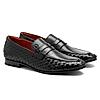 RUOSH BLACK MEN CASUAL SLIP-ON SHOES