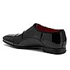 RUOSH BLACK MEN MONK-STRAP SHOES