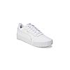 PUMA WOMEN WHITE CARINA 2.0 LACE UP SNEAKERS