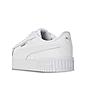 PUMA WOMEN WHITE CARINA 2.0 LACE UP SNEAKERS