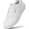 PUMA WOMEN WHITE CARINA 2.0 LACE UP SNEAKERS