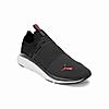 PUMA MEN DARK GREY SOFTRIDE PRO ECHO FOAM + SLIP ON SNEAKERS