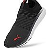 PUMA MEN DARK GREY SOFTRIDE PRO ECHO FOAM + SLIP ON SNEAKERS