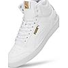 PUMA MEN WHITE SHUFFLE MID ONE8 BETTER V3 LACE UP SNEAKERS