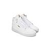 PUMA MEN WHITE SHUFFLE MID ONE8 BETTER V3 LACE UP SNEAKERS