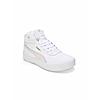 PUMA WOMEN WHITE CARINA 2.0 MID LACE UP SNEAKERS