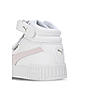 PUMA WOMEN WHITE CARINA 2.0 MID LACE UP SNEAKERS