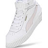 PUMA WOMEN WHITE CARINA 2.0 MID LACE UP SNEAKERS