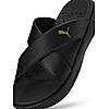 PUMA MEN BLACK SOFTRIDE SEAVE SLIDERS