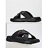 PUMA MEN BLACK SOFTRIDE SEAVE SLIDERS