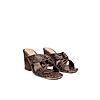 HEEL YOUR SOLE BROWN WOMEN LULU BLOCK HEEL SANDALS