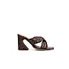 HEEL YOUR SOLE BROWN WOMEN LULU BLOCK HEEL SANDALS