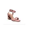 HEEL YOUR SOLE PINK WOMEN KITKAT BLOCK HEEL SANDALS