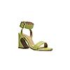 HEEL YOUR SOLE LIME GREEN WOMEN KITKAT BLOCK HEEL SANDALS