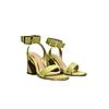 HEEL YOUR SOLE LIME GREEN WOMEN KITKAT BLOCK HEEL SANDALS