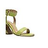 HEEL YOUR SOLE LIME GREEN WOMEN KITKAT BLOCK HEEL SANDALS