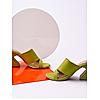 HEEL YOUR SOLE LIME GREEN WOMEN KIKO BLOCK HEEL SANDALS