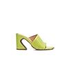 HEEL YOUR SOLE LIME GREEN WOMEN KIKO BLOCK HEEL SANDALS