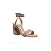 HEEL YOUR SOLE TAUPE WOMEN KITKAT BLOCK HEEL SANDALS